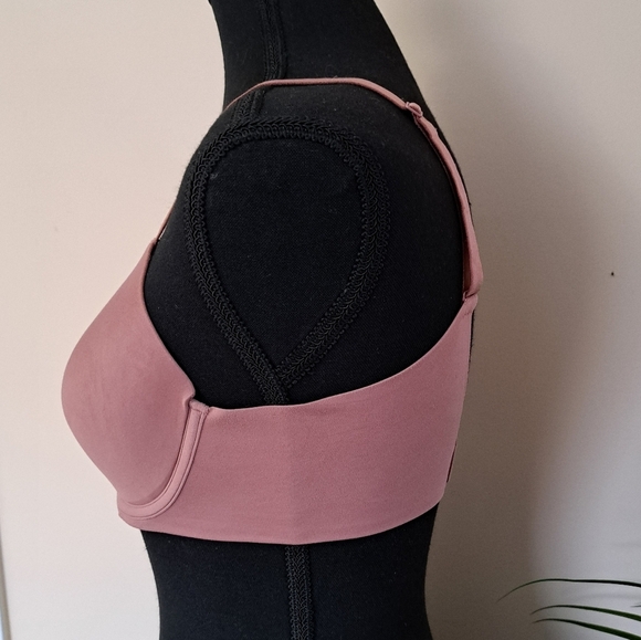 Aerie Real Free Bra 34C Women's Full Converage Bra Rose Pink/Brown - Picture 2 of 8